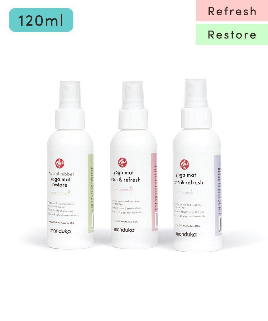Manduka マンドゥカ マットウォッシュ スプレー リフレッシュ＆リストア 4oz (120ml) ヨガマットケア スプレー-ヨガマットクリーナー-